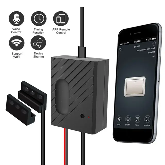 Tuya Smart Smart Life App Wifi Switch Garage Door Controller For