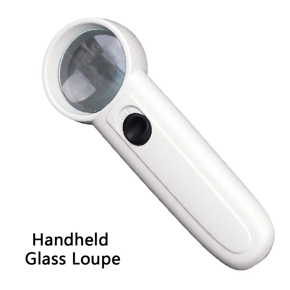 15X Handheld Glass Loupe Magnifier Magnifying Glass Portable Pocket