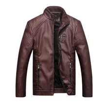 VXO Male Winter Bomber Jackets Outerwear Faux Leather Coat Men Leather Suede Jacket Fashion Motorcycle Jacket