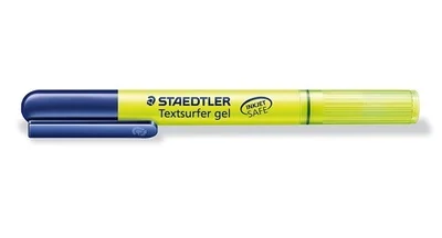 Staedtler твердый хайлайтер 264 офисный гель для чтения желе карандаш студенческий знак вращающаяся помада маркер для рисования - Цвет: Цвет: желтый