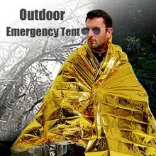 210 см x 130 см наружное туристическое снаряжение аварийное одеяло s холодостойкое водонепроницаемое Одеяло Палатка спасательное кемпинговое укрытие