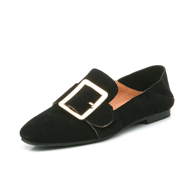 

2018 Siddons Square buckle flat new casual shoes flat boots newborn women's short boots women's shoes women's shoes size:34-39