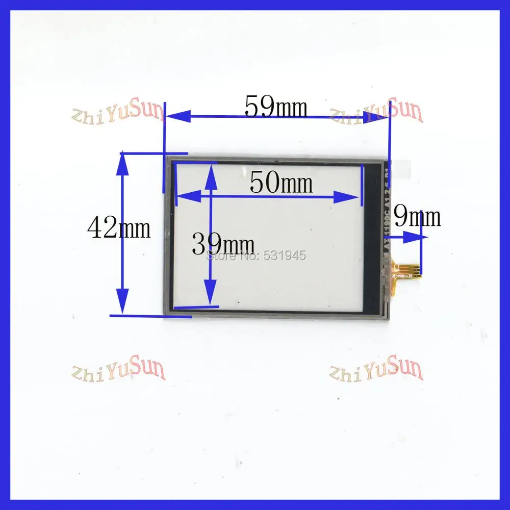 ZhiYuSun Новый 59 мм * 42 сенсорный экран USB Сенсорная панель и MP4 MP5 GPS автомобильный