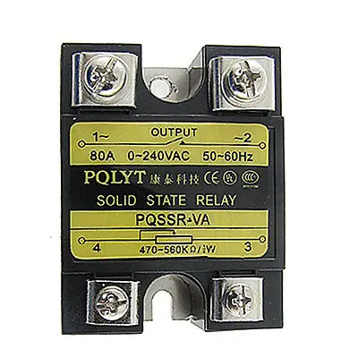 

High quality  SSR Solid State Relay Voltage Resistance Regulator 80A 240V AC / 470-560K Ohm