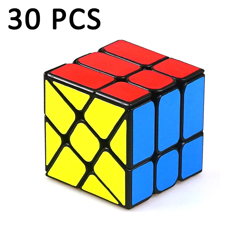 

30Pcs YongJun YJ Professional Strange-shape Magic Cube Puzzle Cube Speed Neo Cubo Magico Sticker Education Toys For Children