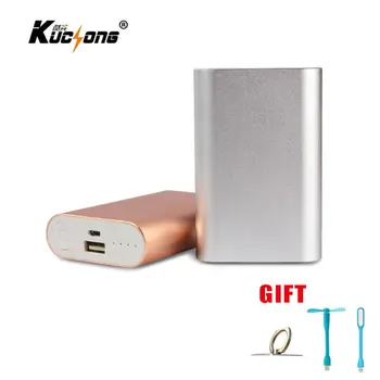 KuChong Portable Charger 8800 mAh External Battery Pack Power Bank + led light + fan + phone ring holder Fast Shipping