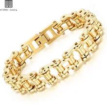 

Men's Stainless Steel Jewelry Bicycle Motorcycle Chain Design Bracelet Link Men's Jewelry Wristbands Bracelet Men's Gifts