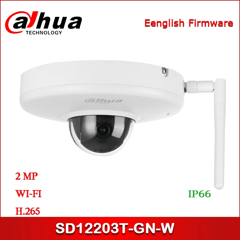 

Dahua IP Camera 2MP SD12203T-GN-W 2.7mm~8.1mm 3x Starlight PTZ Wi-Fi Network Camera Security Camera