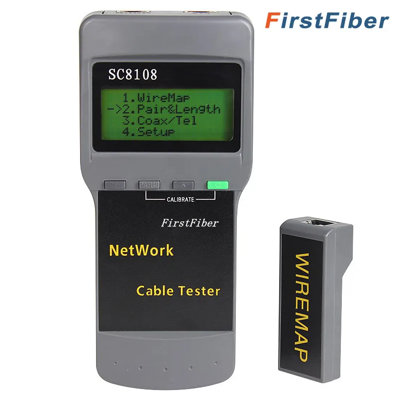 

SC8108 Portable LCD Network Tester Meter&LAN Phone Cable Tester & Meter With LCD Display RJ45