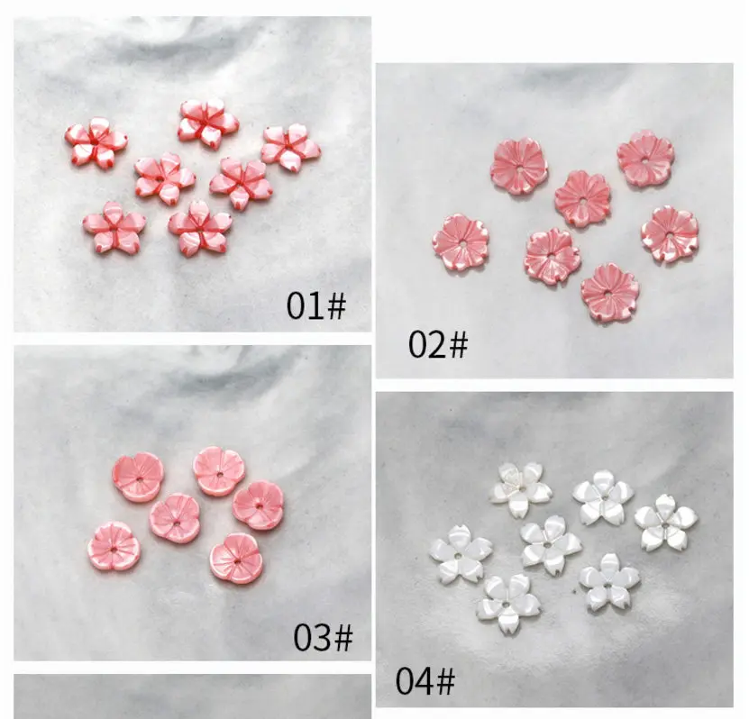 Высший уровень 50 шт жемчужные цветочные украшения для ногтей в японском стиле Маленькие лепестки ромашки жемчужины для дизайна ногтей Шарм
