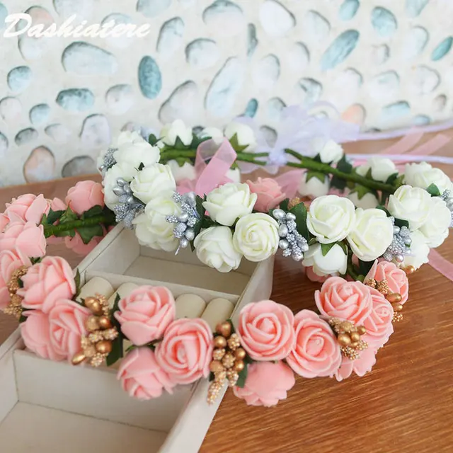 wedding flower girl crowns