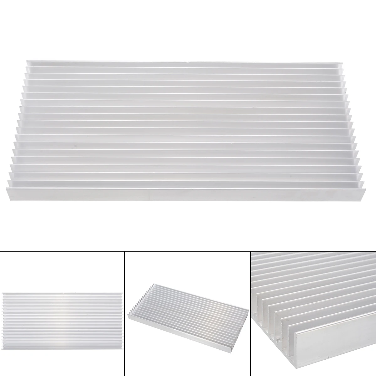 Aluminum Heat Sink Extruded Heatsink Cooling Heatsink Kit 300x140x20mm For LED Power IC Transistor