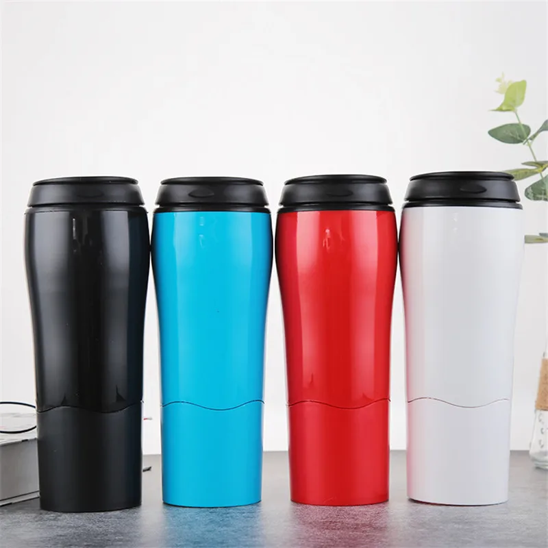 

Creative magic"not fall down"550ml coffee mug water bottle travel mug double layer plastic balance cup coffee cups