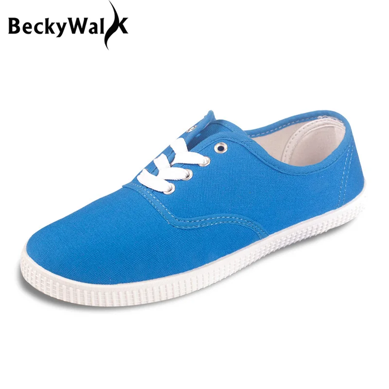 

Candy color zapatos mujer plus size canvas shoes casual ladies shoes women shoes lace-up lovers flat shoes woman flats 40 41 42