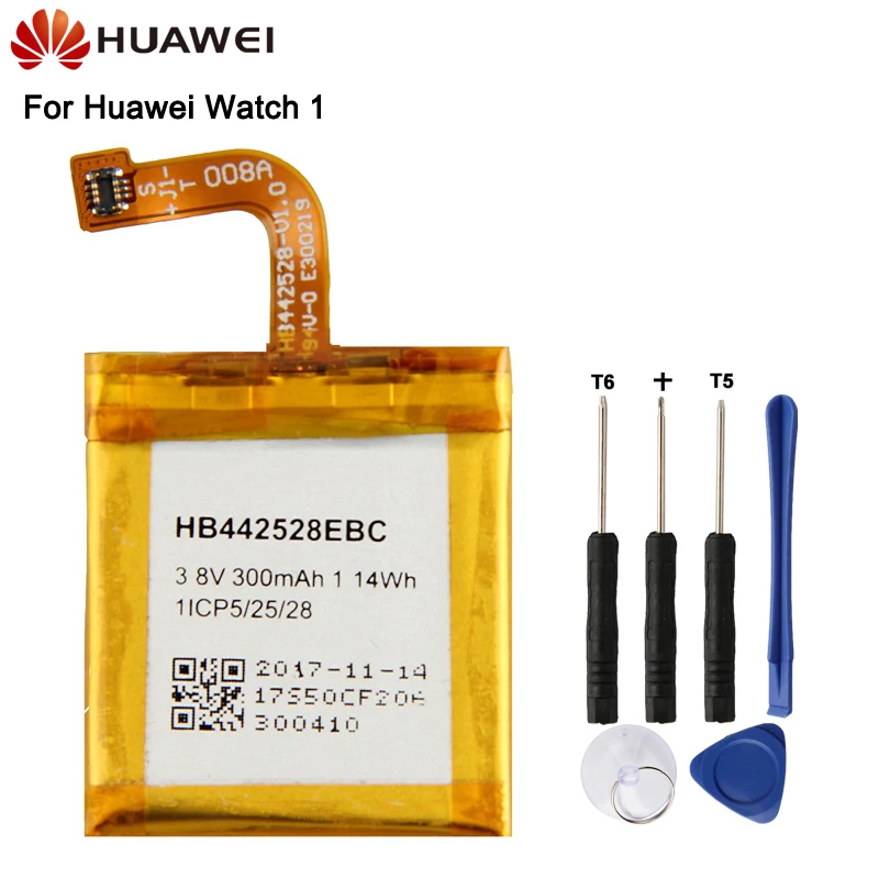 

Original Replacement Battery HB442528EBC For Huawei Watch1 Authentic Phone Battery 300mAh with Tools