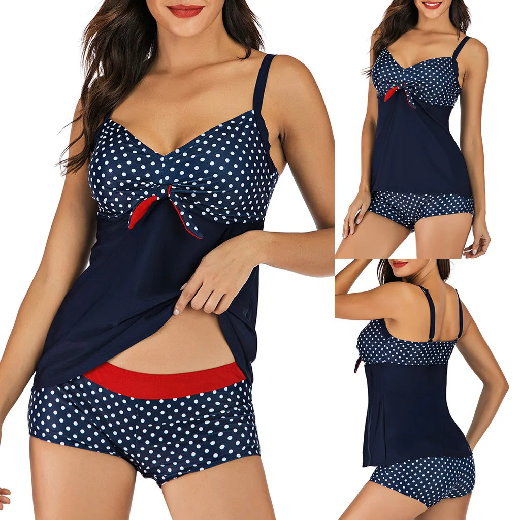 

swimsuit bikini women's swimming suit swimwear women Plus Size Print Tankini Swimjupmsuit Swimsuit Beachwear Padded Swimwear