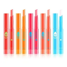 2 г Радужный цветной водный капельный бальзам для губ бесцветный увлажняющий, увлажнение антирастрескивающая помада блеск портативная косметика