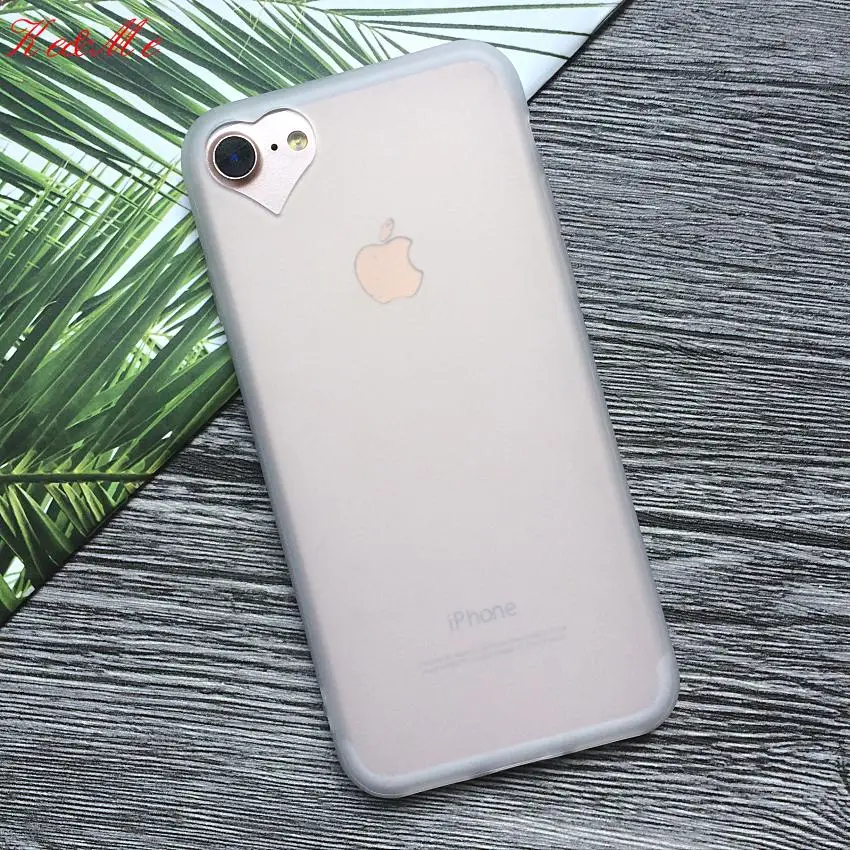 Для iPhone8 мягкий ТПУ матовый чехол для iPhone 7 8 Plus 6 6s 5 SE чехол s телефон оболочка лучшее качество милый карамельный цвет любовь сердце