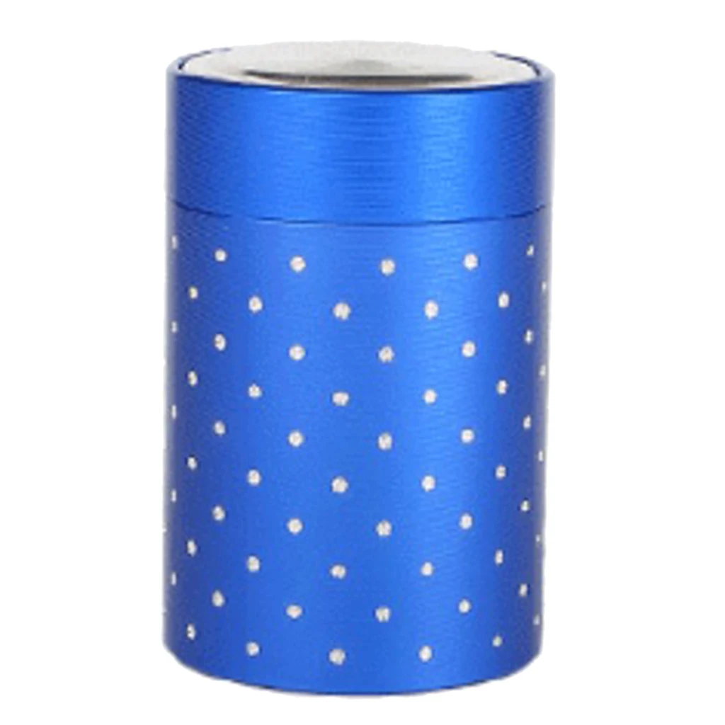 Tea Caddies Round Metal Tea Box With Lid Tea Jar Coffee Powder Cans 7 x 4.5cm