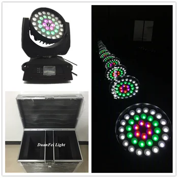 

(Roadcase) 2pcs moving head wash led rgbwa uv zoom dj light led moving head zoom wash 36x18w