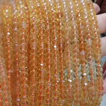 Бусины россыпью AAA цитрин Круглые граненые 6*4 мм 1" для рукоделия ювелирных изделий FPPJ бусины природа