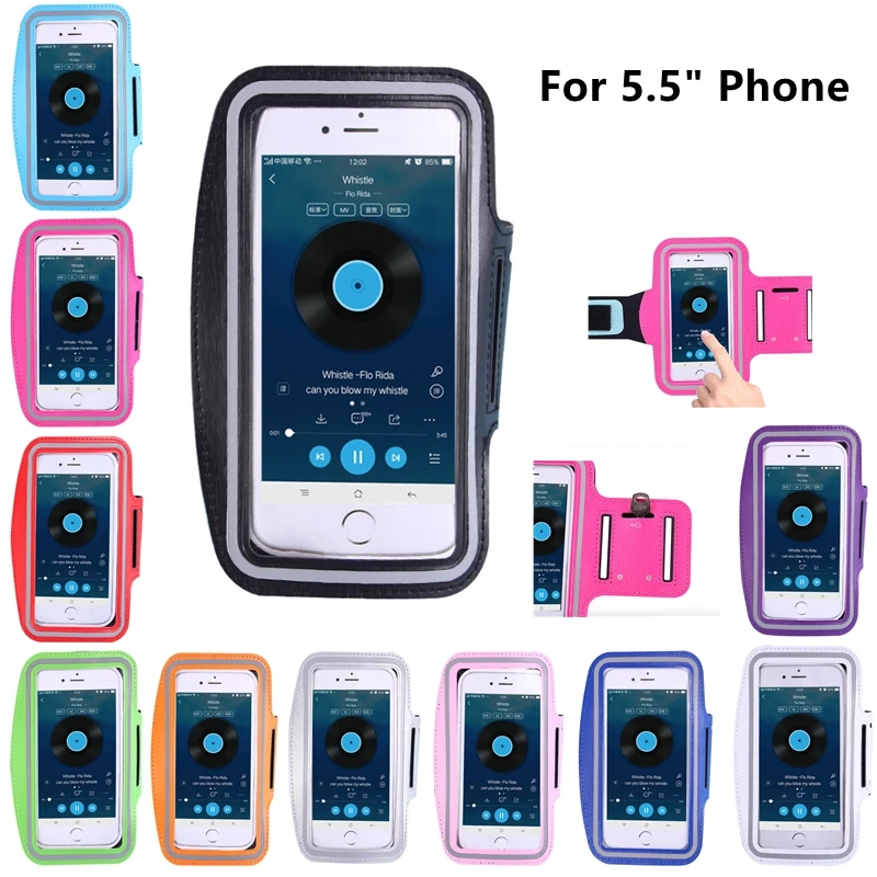 

5.5 inch Sports Jogging Gym Armband Running Bag Arm Wrist Band Hand Mobile Phone Case Holder Bag Outdoor Waterproof Hand Bag