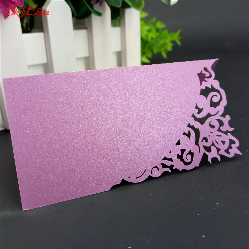 100Pcslot Laser Cut Wedding Party Table Name Place Cards Wedding Reception, Wedding cards, Dinner Banquet Table Seating Cards 5Z (18)