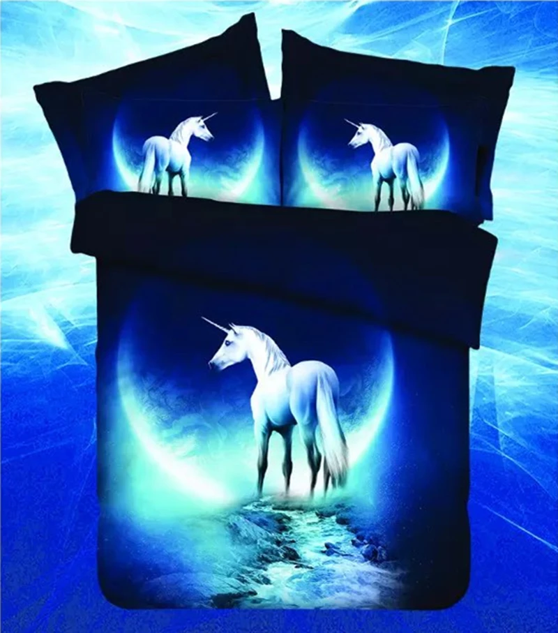 Комплект постельного белья с 3d изображением Вселенной и космоса|duvet cover|linen duvet