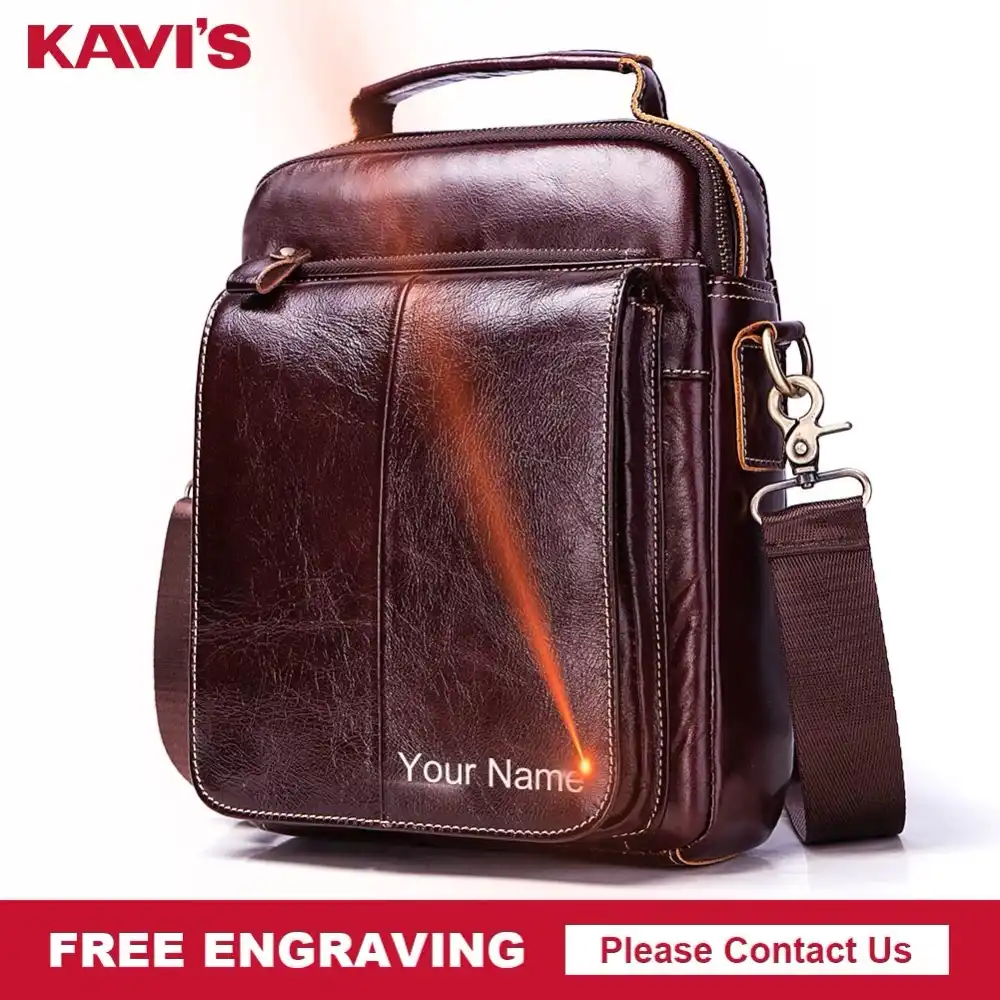 engraved leather messenger bags