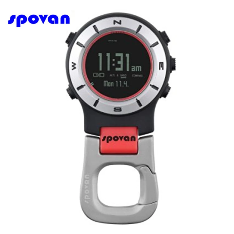 Digital Pocket Watch 30M Waterproof Men Women Military Sport Barometer Altimeter Thermometer