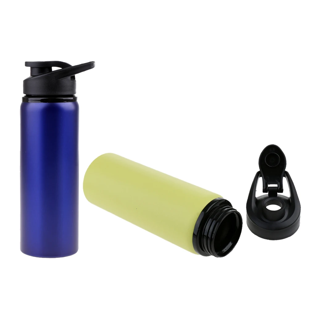 

2pcs /Set 700ml Stainless Steel Wide Mouth Water Bottle Mountain Road Bicycle Accessories for Cycling Sports Outdoor Durable