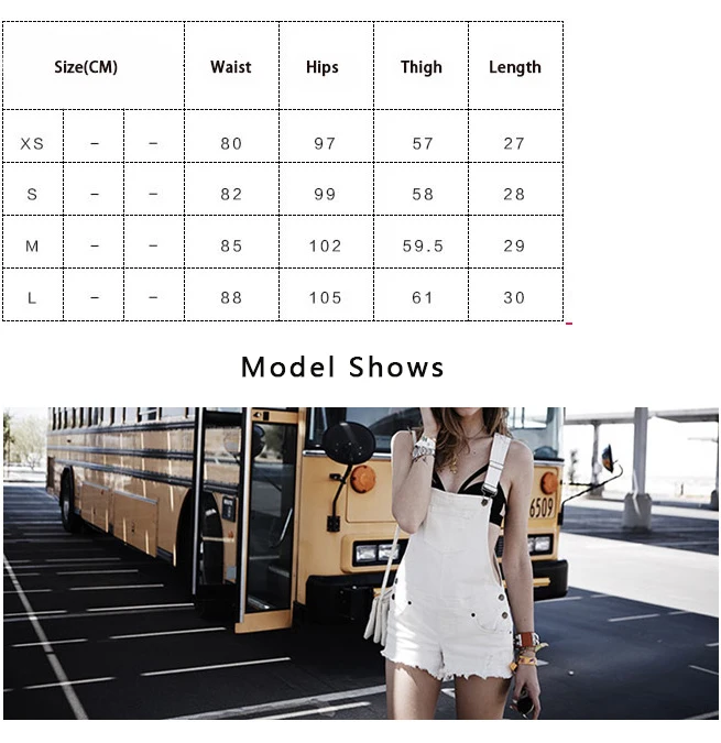 HCYO Hot Fashion Clothes Women Cotton Denim Playsuits White Loose Overalls Back Hole Rompers Loose Casual Female Short Tracksuit (1)