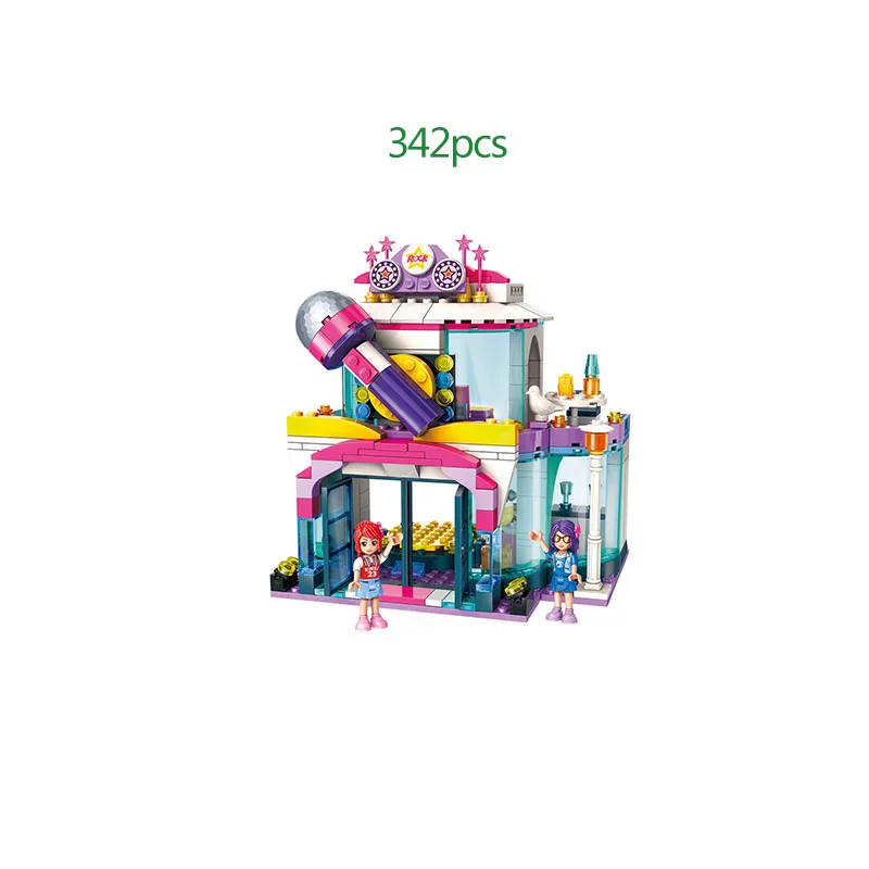

342psc Girls Princess series Music training room building block Toy For Children Christmas gift Compatible with legoings friend