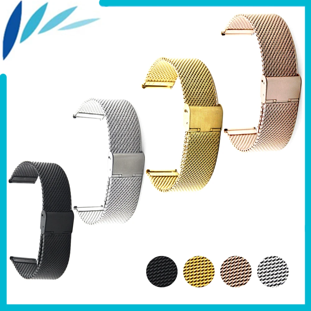 

Stainless Steel Watch Band 22mm for Samsung Galaxy Gear 2 R380 Neo R381 Live R382 Hook Clasp Strap Loop Wrist Belt Bracelet