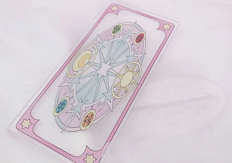 Прямая поставка Card Captor Sakura Claer карты фантазии магия прозрачный Клоу карты с этапа Косплэй Опора акриловые карты Косплэй опора