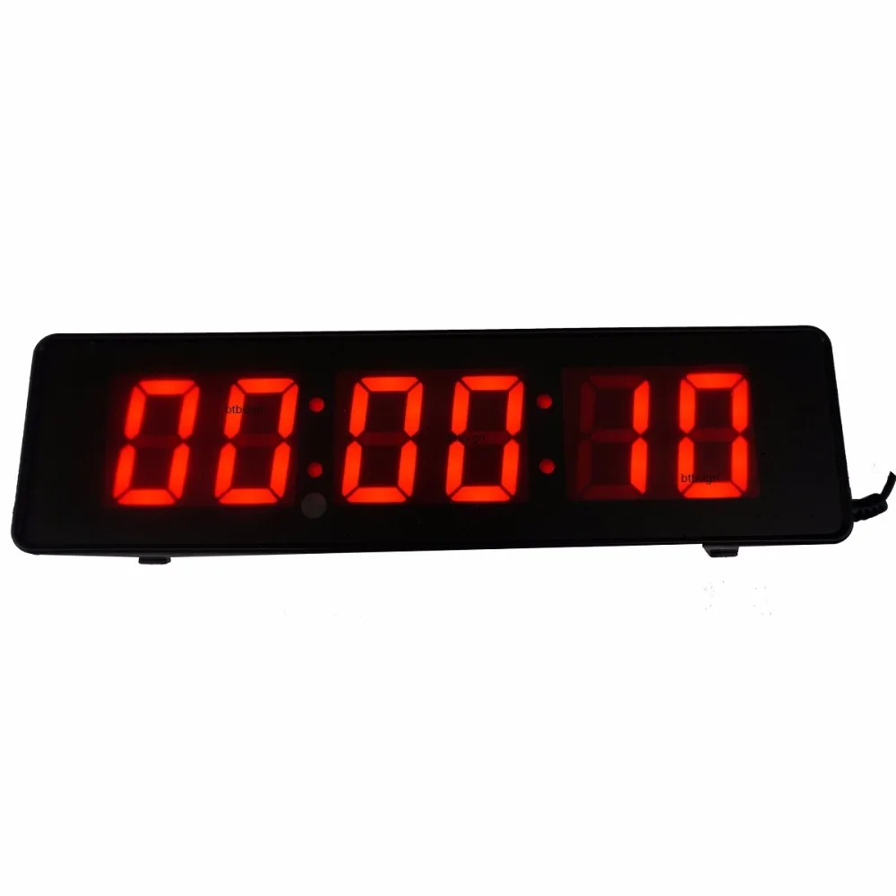 

2'' Character High 6Digits Wall Clock LED Countdown Clock For Escape Room Games With Remote And Buttons