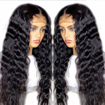 

Eversilky Long Deep Wave 13x4 Lace Front Human Hair Wigs With Baby Hair Brazilian Remy Pre Plucked Full Lace 360 Front For Women