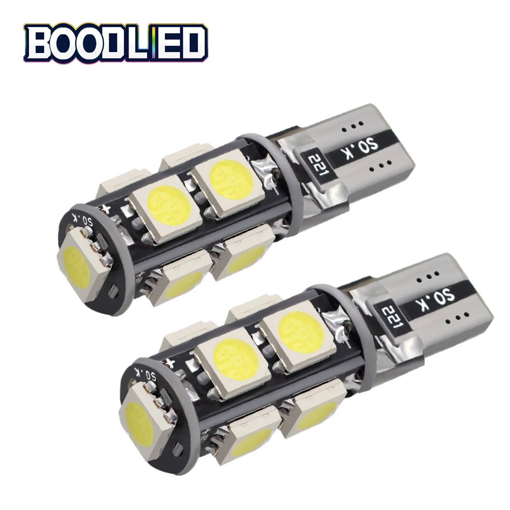 Светодиодный светильник T10 W5W 9 чипов 5050 SMD Canbus без ошибок белый 168 194 для автомобиля