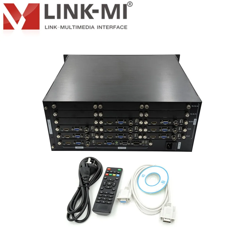 LINK-MI LM-SH91 HD видео мультиплексор 9X1 порт 1920*1080 видео настенный contoller монитор 9 в 1 выход USB/VGA