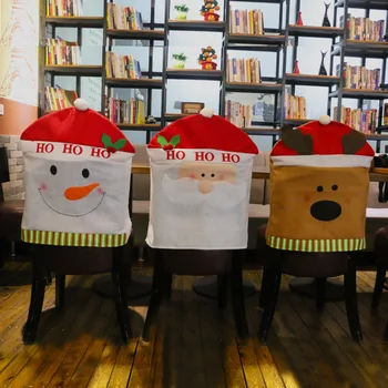 

Snowman Santa elk of Christmas gifts and decorative the Christmas dining table chair set