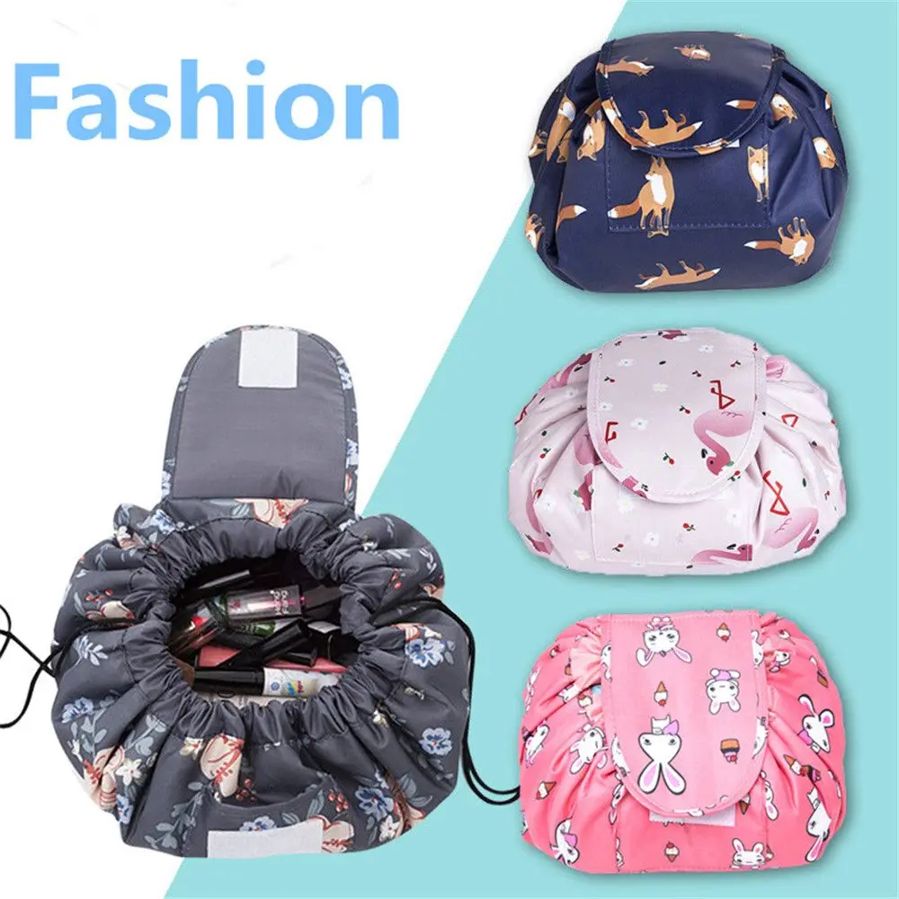  Women Drawstring Cosmetic Bag Fashion Travel Makeup Bag Organizer Make Up Case Storage Pouch Toilet