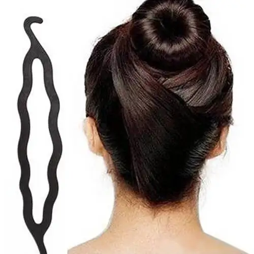 4pcs/set 3 Kinds Magic Hair Styling Accessories Set Braiders Hair Pin Bun Roller Maker Hair Braiding Twist Curler Styling Tool