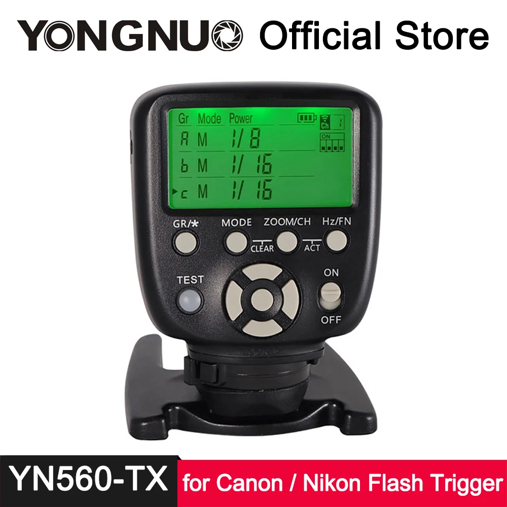 

YongNuo YN560-TX II Wireless Flash Trigger Shutter Controller for Canon Nikon YN560 III IV YN660 YN968N YN860Li RF603 II RF605