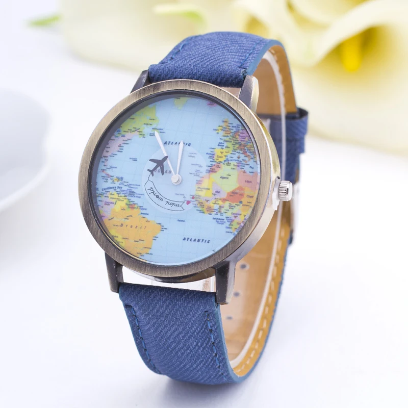 2015 Denim Fabric Men Watches Women Quartz Watch  ...