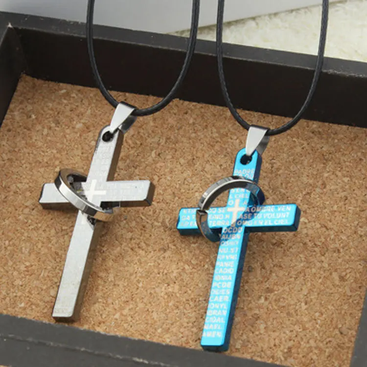 Wholesale European Style Cross Pendant Necklace Jewelry Personality