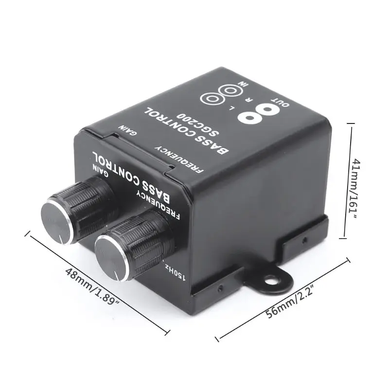 New 1 Pc Mini Vehicle Car Audio Regulator Amplifier Bass Subwoofer