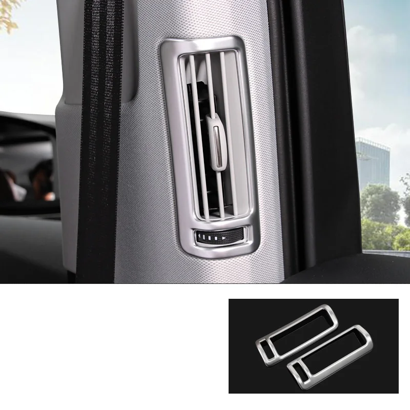 Lsrtw2017 Abs Нержавеющая сталь привод центрального автомобильного Cntrol Шестерни чашки Панель приборной панели вен Планки для Audi Q7 - Название цвета: door edge vent trims