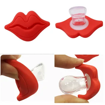 

Dummy Nipples Non-toxic Safety Baby Tools New Design Utensils Funny Baby Pacifier Kiss Mouth Joke Prank Infant Soother Teether