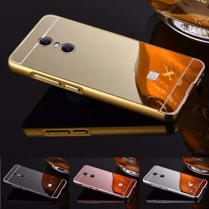 Luxury Cover For Xiaomi Redmi Note 4X Case Aluminum Frame Mirror Armor