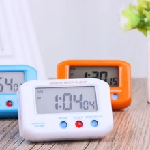 Reloj de escritorio eléctrico portátil alarma electrónica LCD pantalla Datos calendario reloj de escritorio